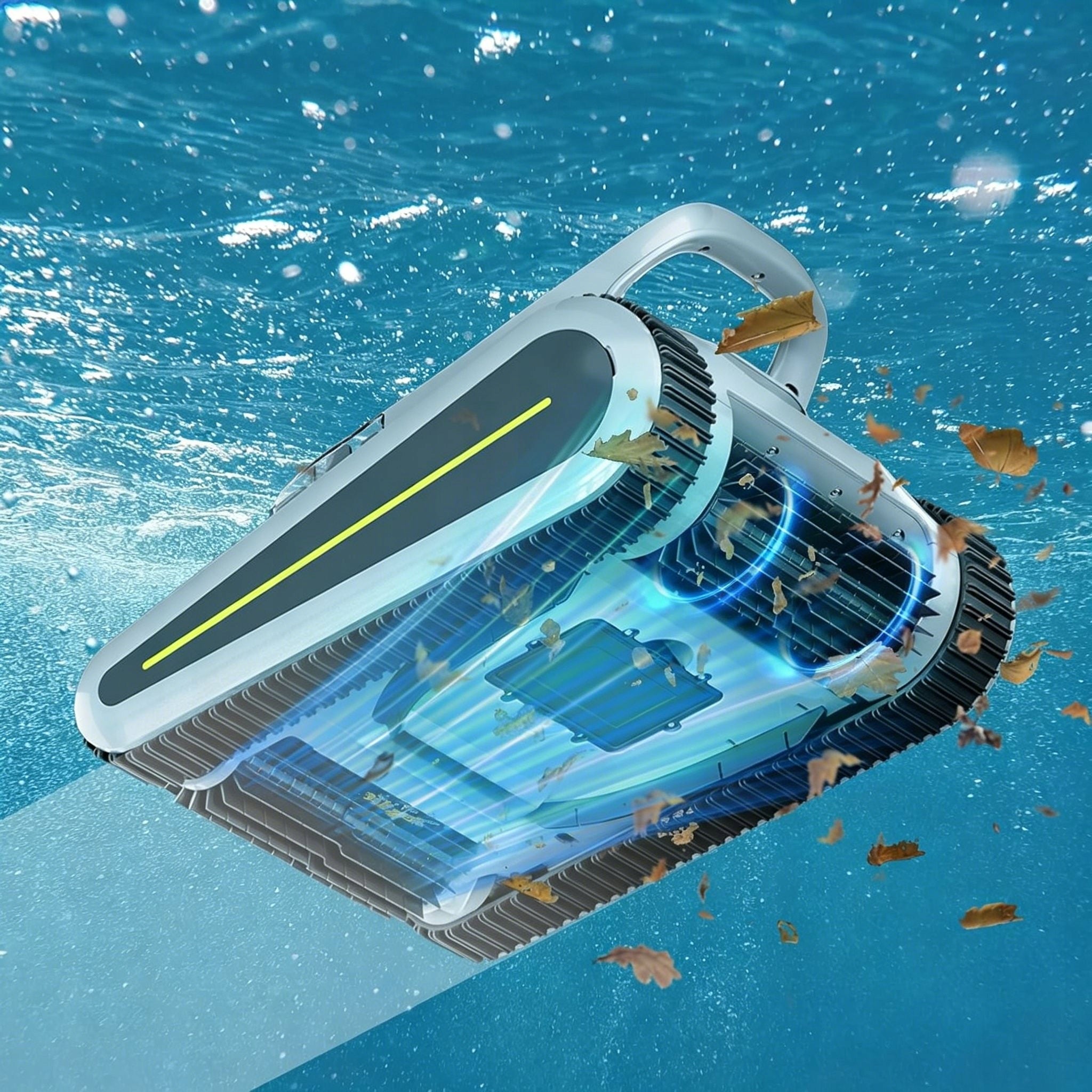 Cordless Robotic Pool Cleaner 180W Brushless 45000Pa Sonar Navigation Robot Manufacturer code Cordless Robotic Pool Cleaner