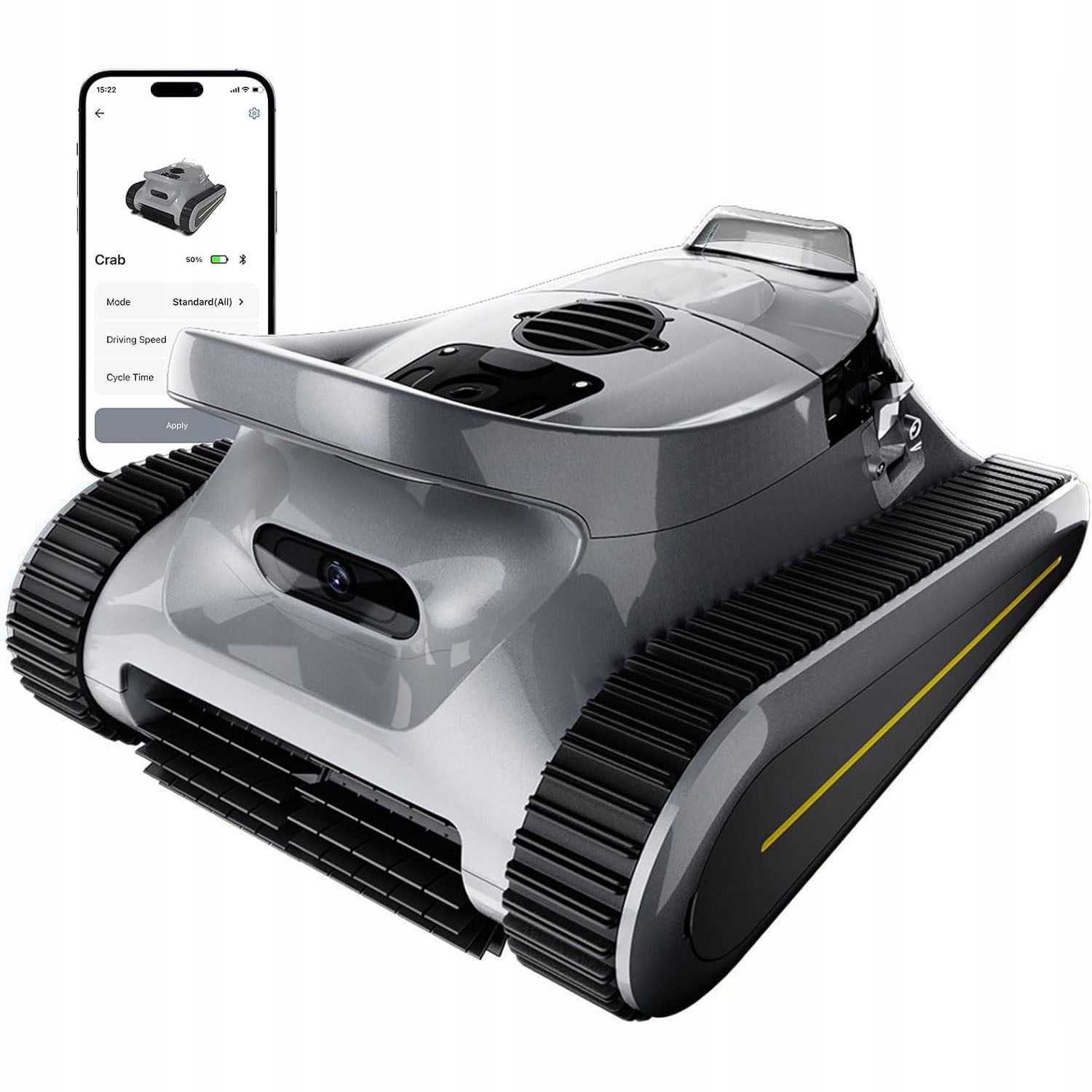 Cordless Robotic Pool Cleaner 180W Brushless 45000Pa Sonar Navigation Robot