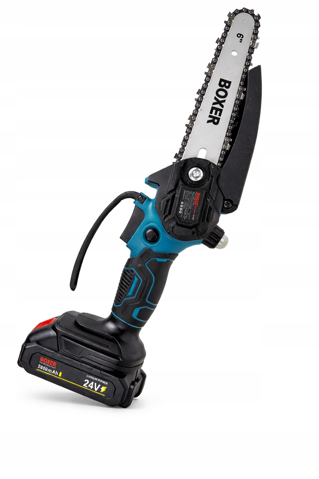 Cordless Saw 24V BOXER Chainsaw 6'' + 2 Aku Suitcase Packaging status original