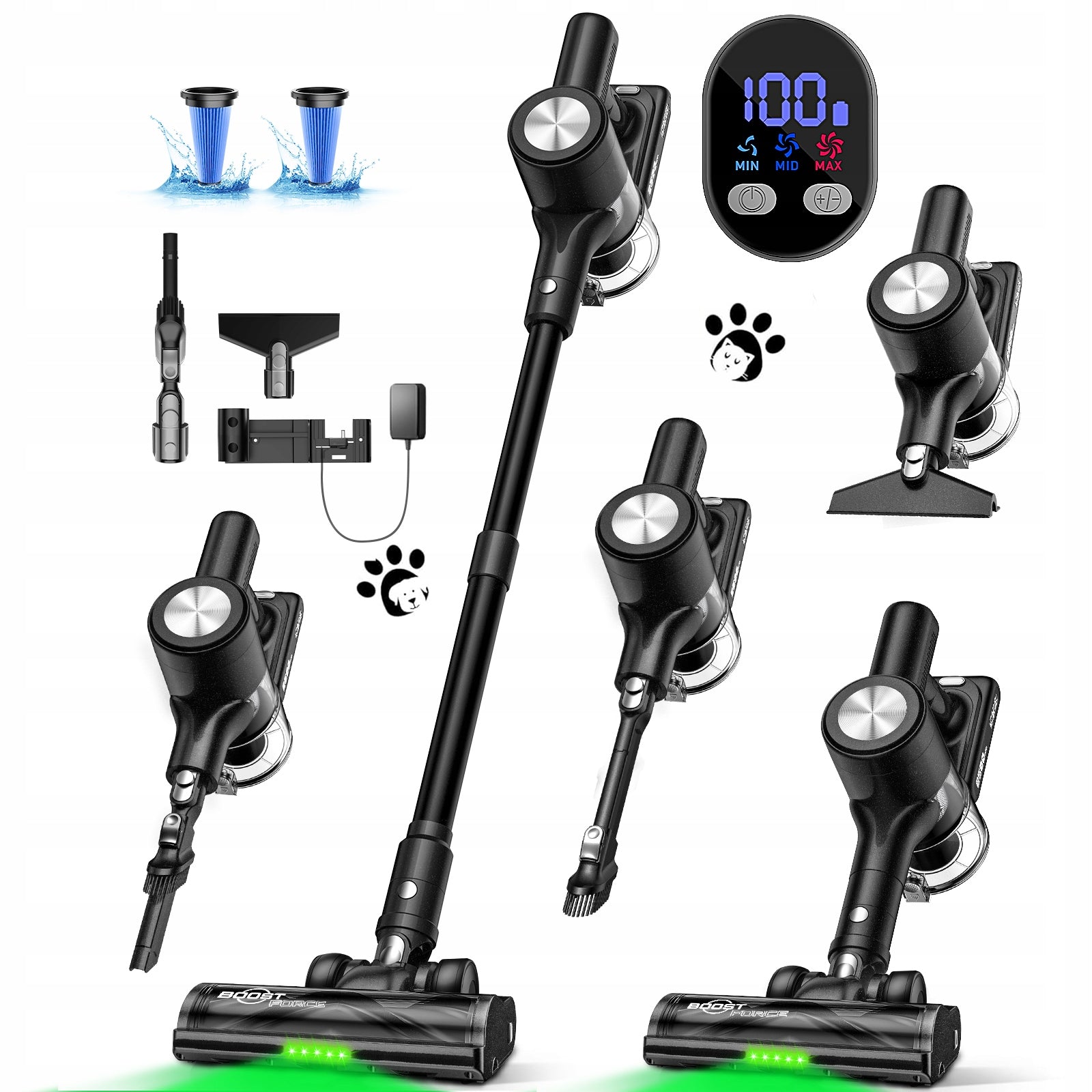 Cordless Upright Handheld Vacuum Cleaner Feward H28 500w 46KPA