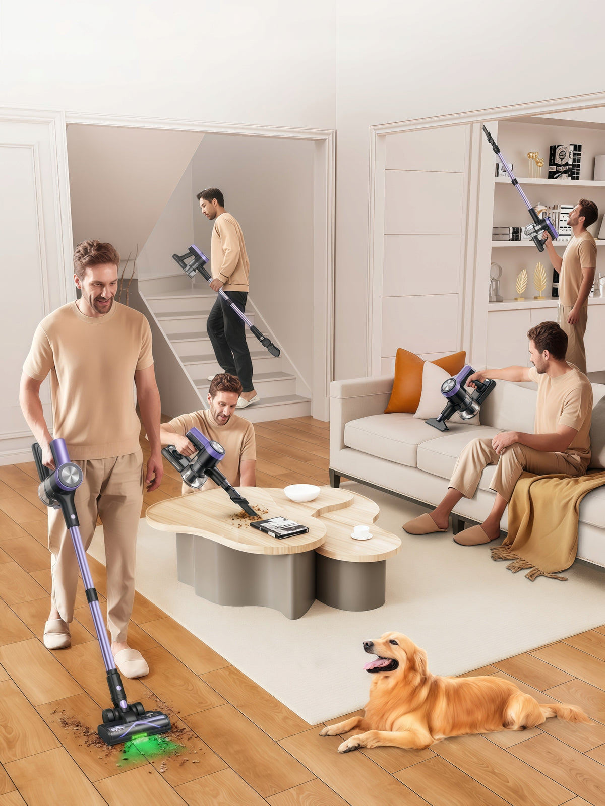 Cordless Upright Handheld Vacuum Cleaner H28 500w 46KPA Brand Feward