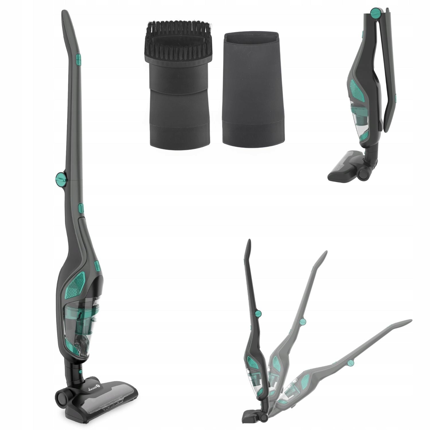Cordless Upright Vacuum Cleaner Folding 60 Min 2in1 OP-2019 115W LED Brand Łucznik