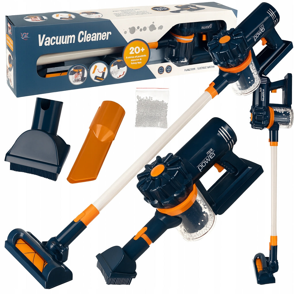 Cordless Upright Vacuum Cleaner for Kids with Suction Sound