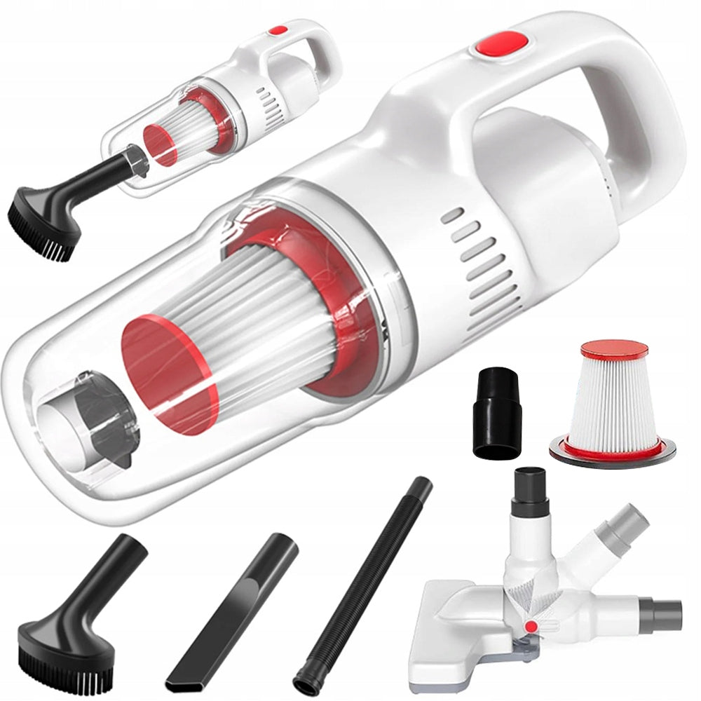 Cordless Vacuum Cleaner 120W Powerful For Pet Hair 500Ml Container