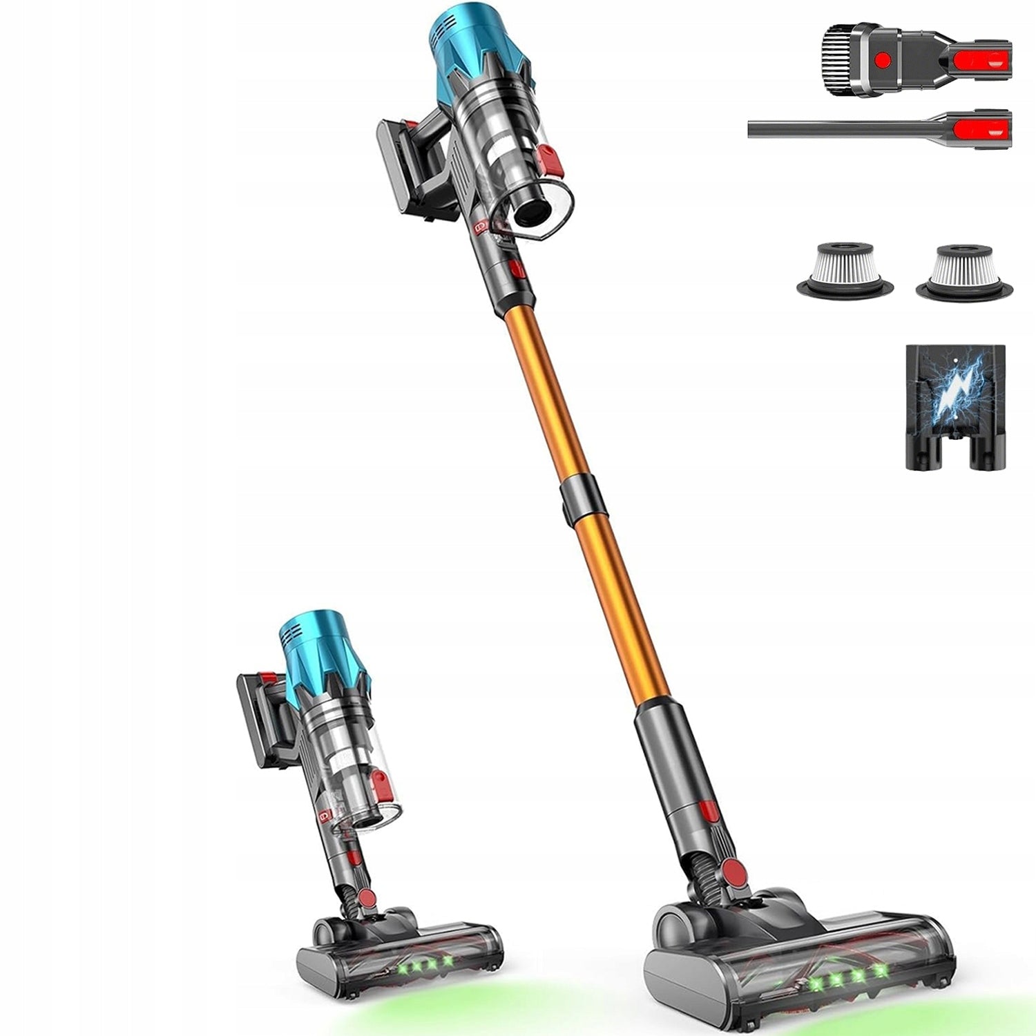 Cordless Vacuum Cleaner 550W 55Kpa Vertical Cordless Handheld Filter Powerful