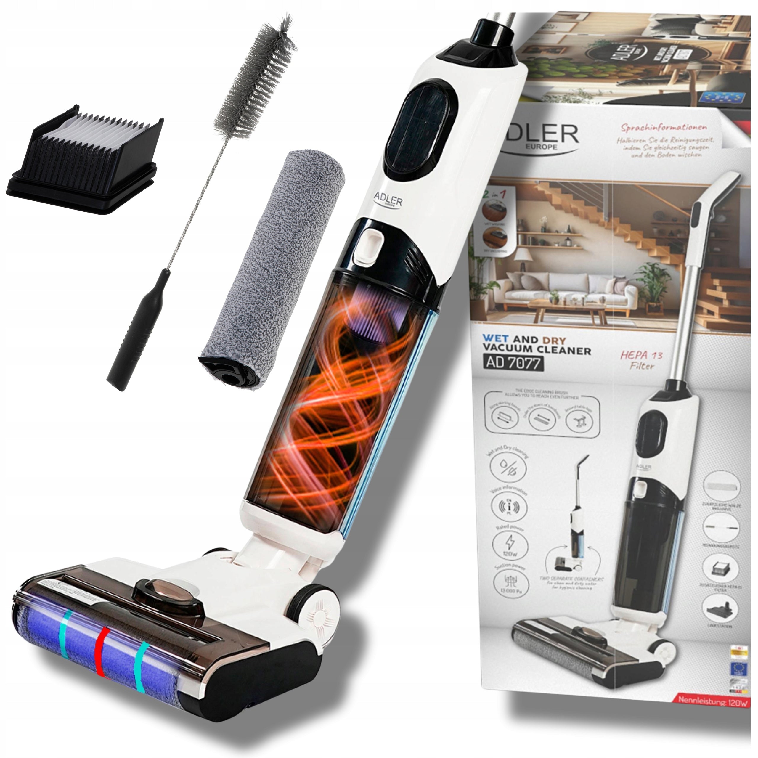 Cordless Vacuum Cleaner Mopping Dry and Wet Self-Cleaning