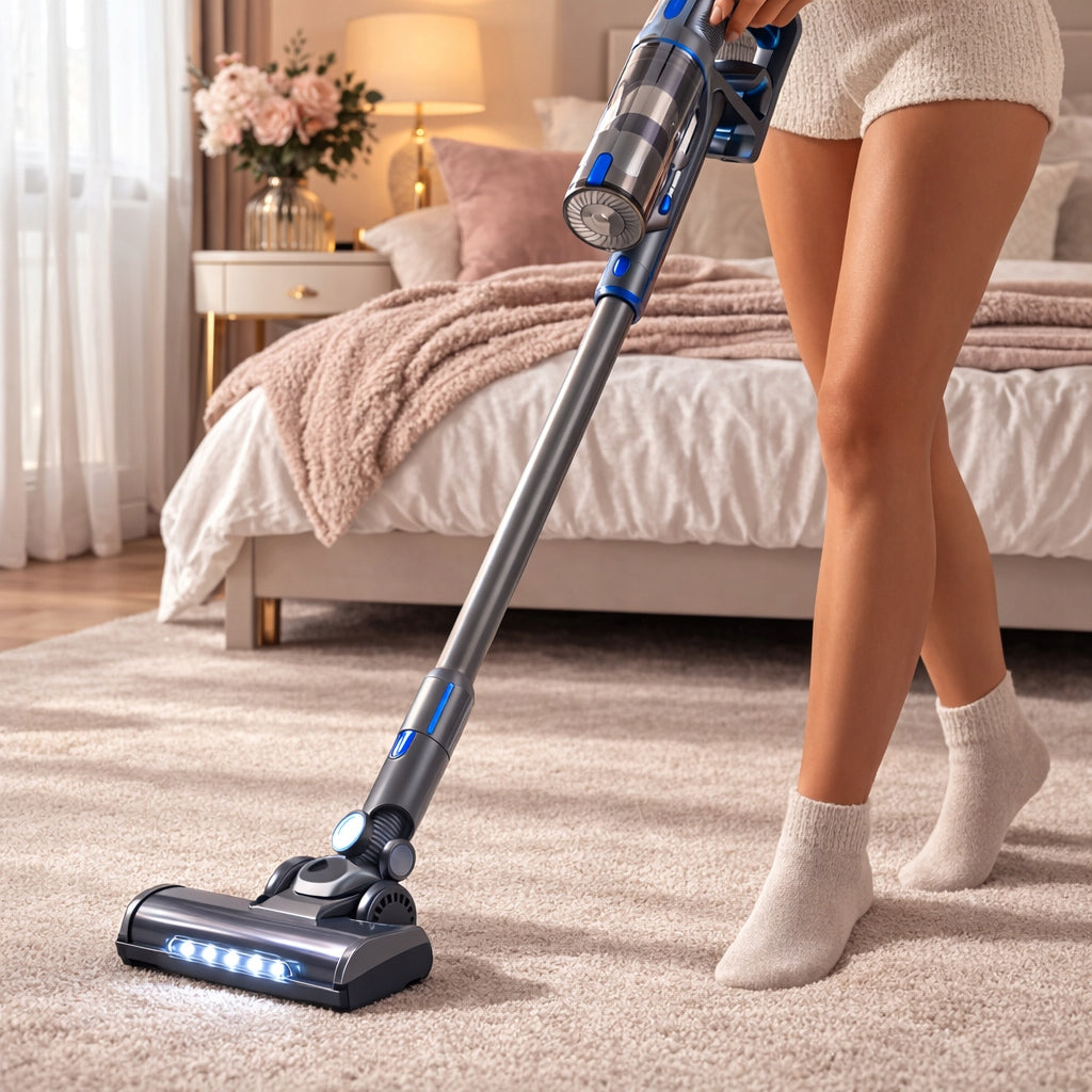 Cordless Vertical Vacuum Cleaner BERGMANN HAX 121 450W LED Electrobrush Packaging status original