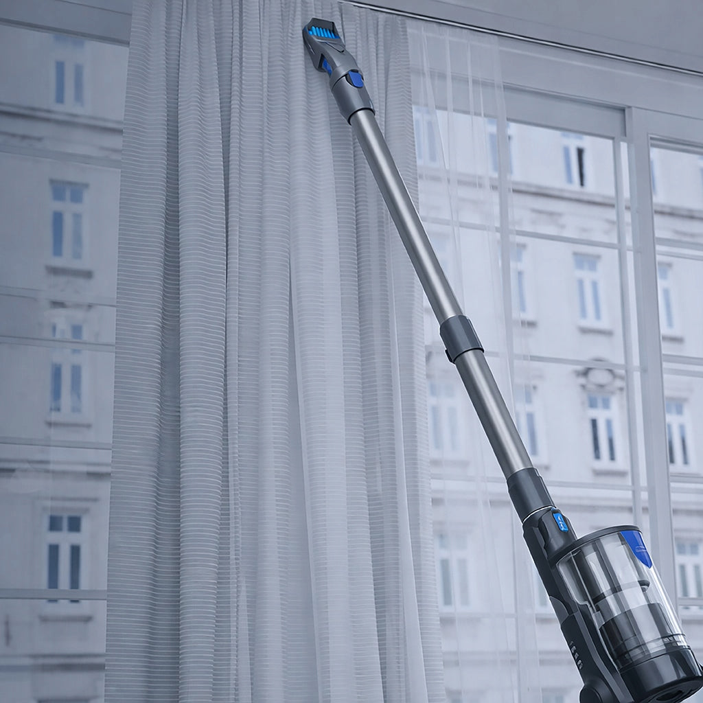 Cordless Vertical Vacuum Cleaner BERGMANN HAX 121 450W LED Electrobrush Power supply rechargeable battery