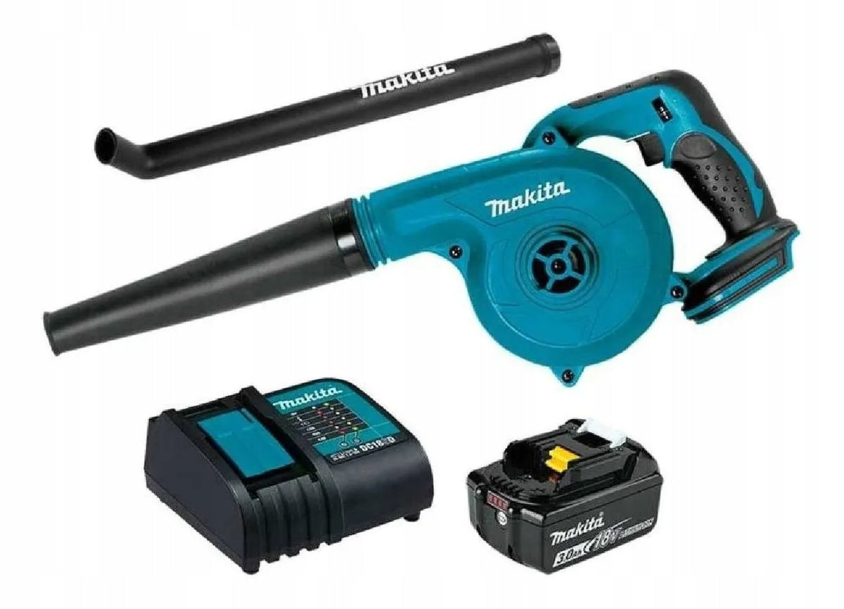 Cordless blower Makita DUB186SFX1 battery operated 18v for leaves small strong