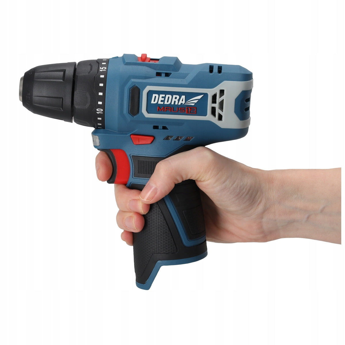 Cordless drill 12V DEDRA MAUS DED7330 32Nm 2 gears Packaging status original