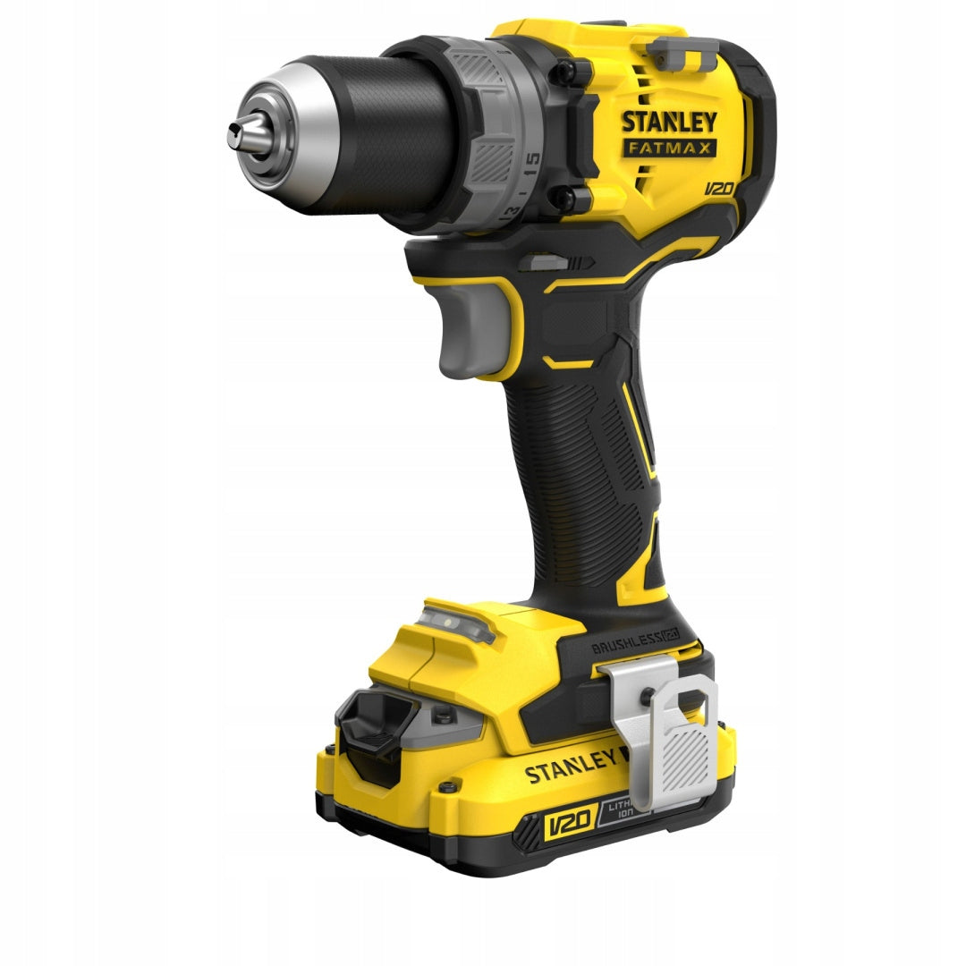 Cordless drill + 2x batteries + charger STANLEY Packaging status original