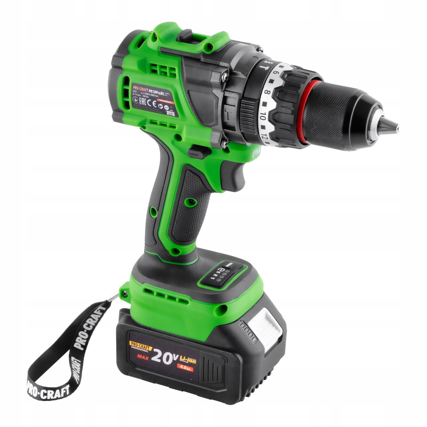 Cordless drill Procraft PA18ProBL-1B-C Brand Procraft