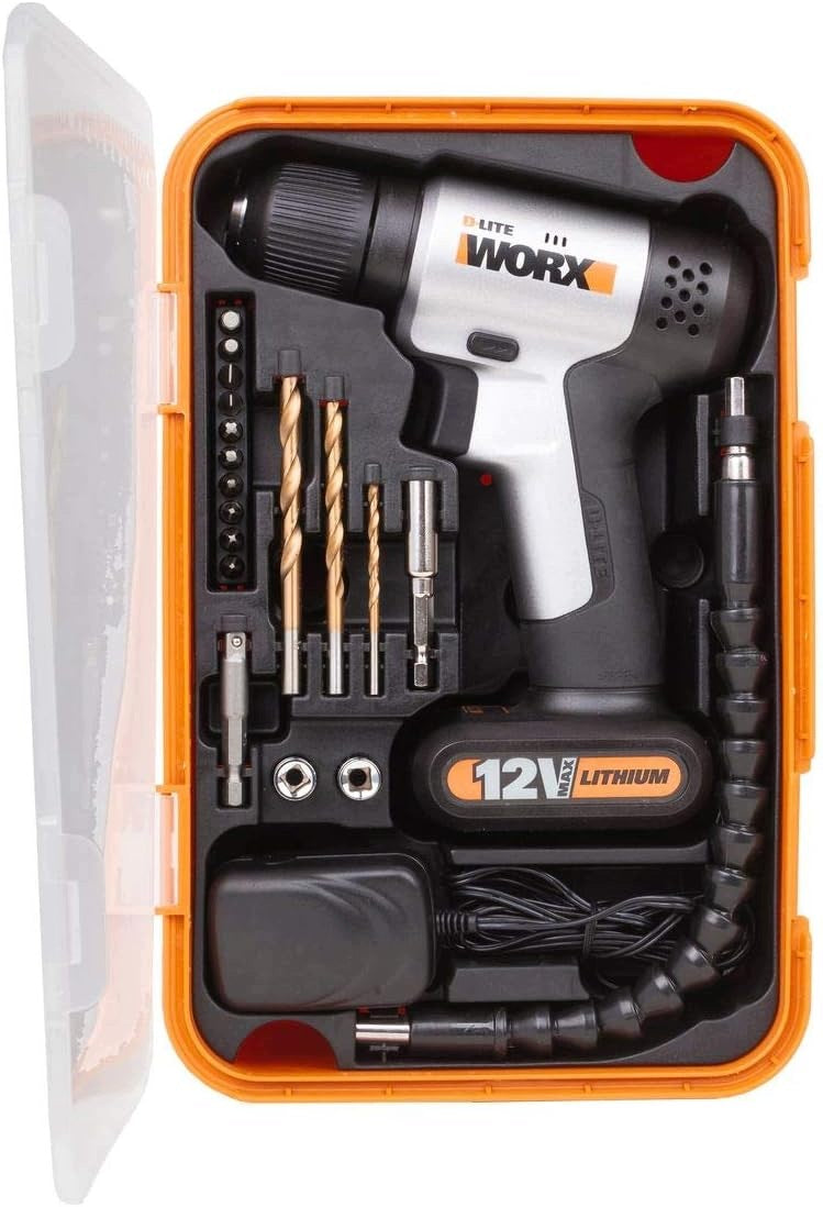 Cordless drill WORX WX104.2 12V LED + LARGE SET