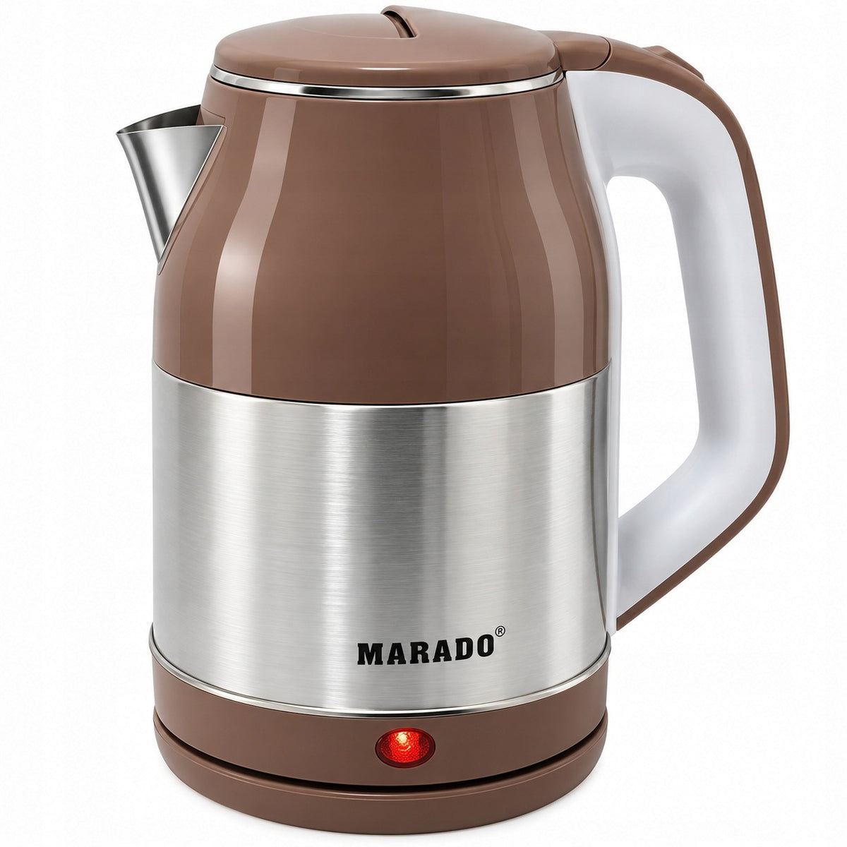 Cordless electric kettle 2000 W 2 L brown Marado rotary 360° Packaging status original