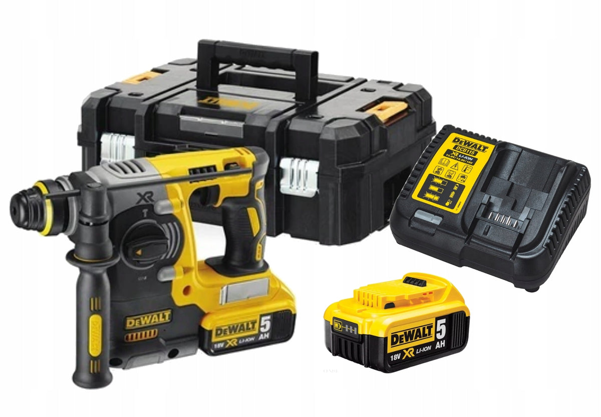 Cordless hammer drill DeWalt SDS+ 2,1J DCH273P2T 2x5Ah set