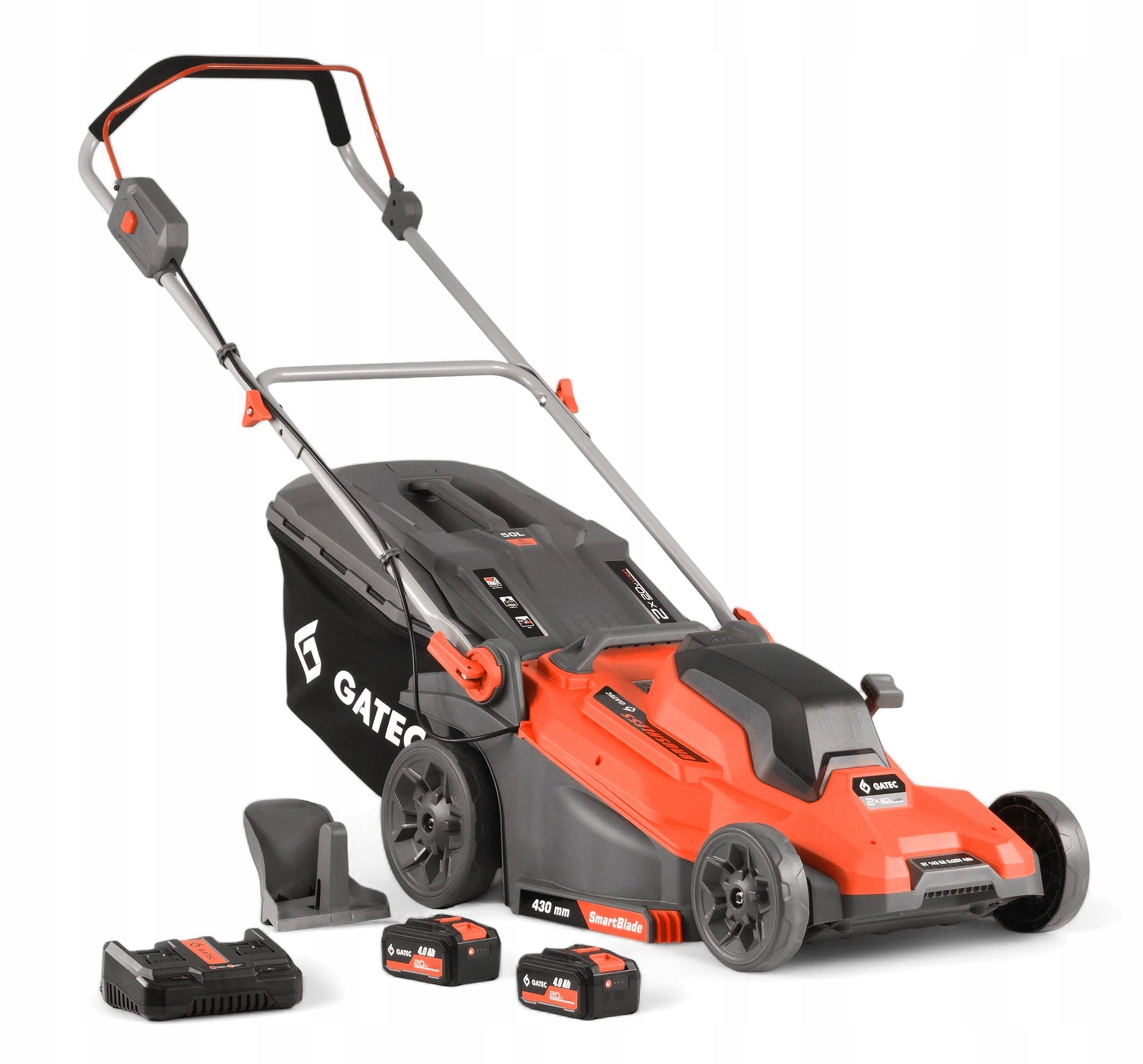 Cordless mower with powerful induction motor 40V / 43 cm Aku: 8 Ah