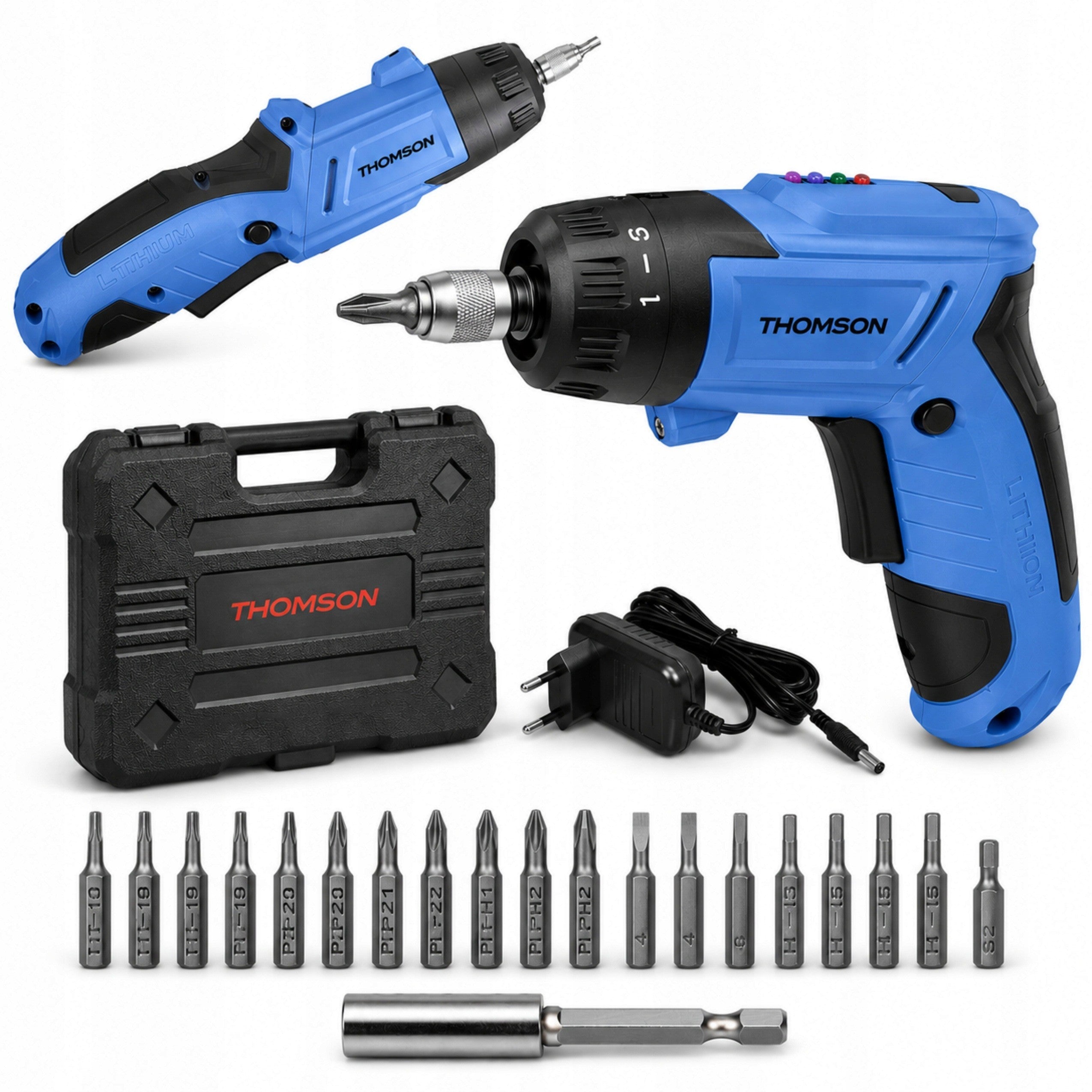Cordless screwdriver 4V THOMSON 7 Nm electric screwdriver LED screwdriver