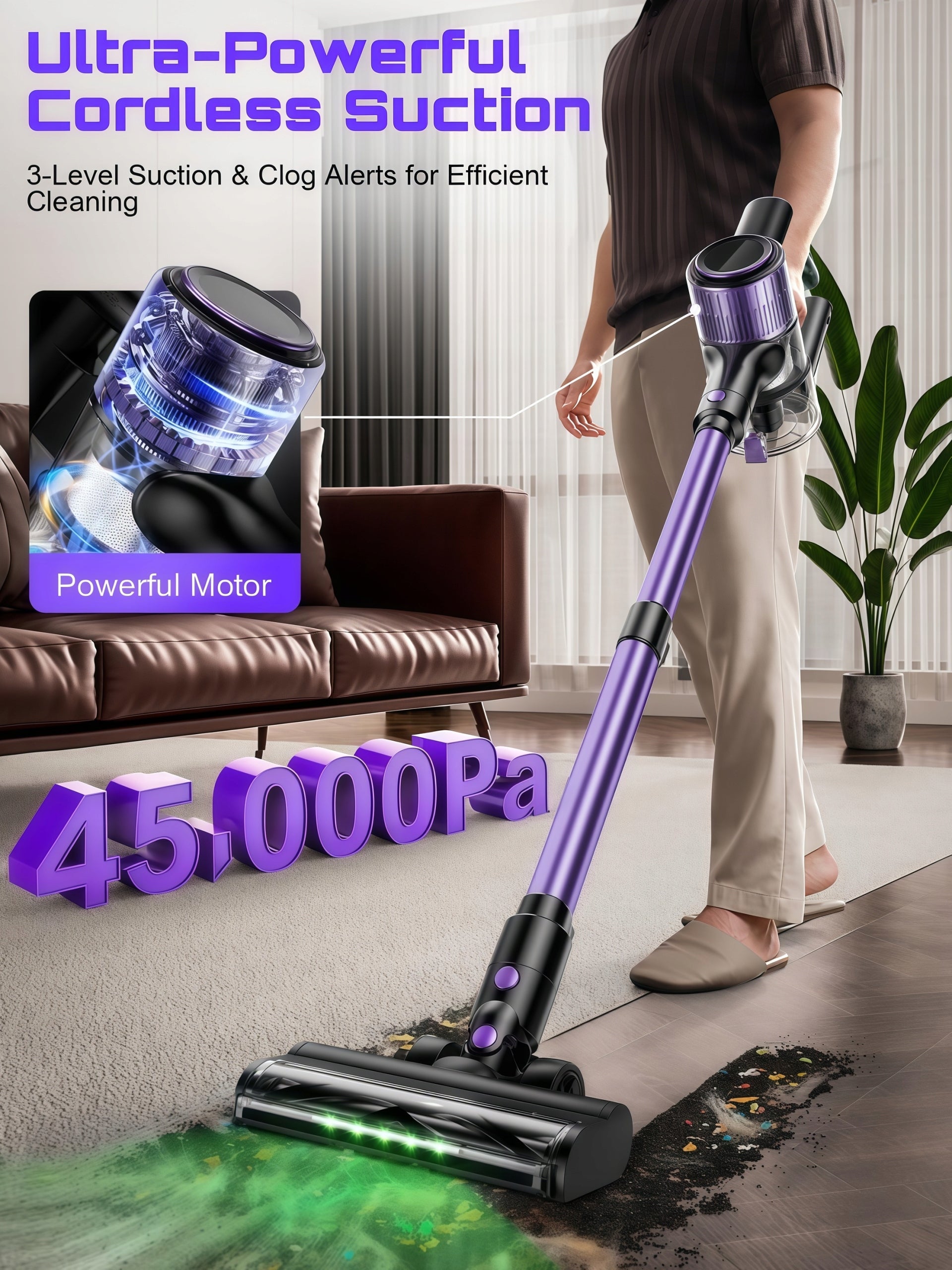 Cordless upright handheld vacuum cleaner Feward A27 40KPA New version Manufacturer code 4027737462242