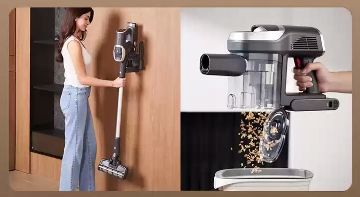 Cordless upright vacuum cleaner JIMMY JV83 PRO hepa filter 500W Dominant color black