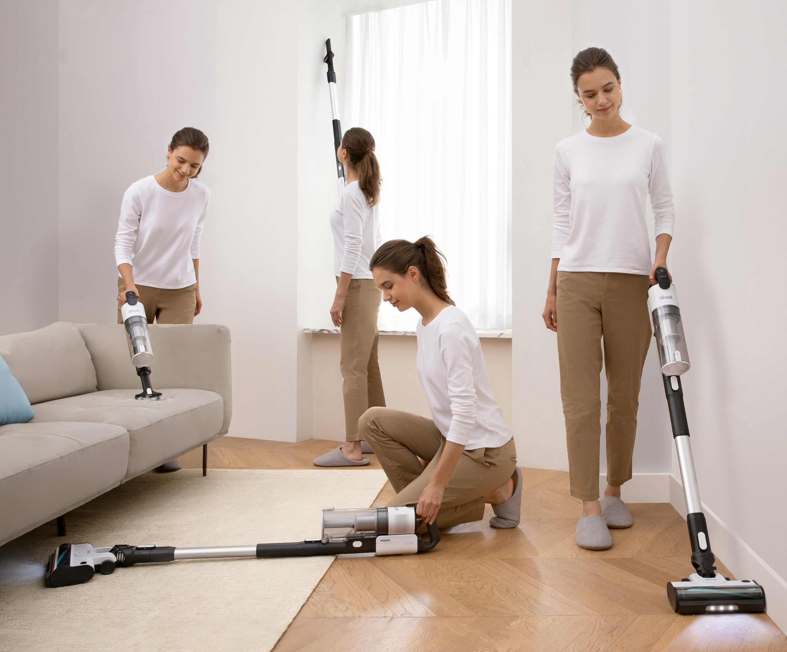 Cordless upright vacuum cleaner Levoit LVAC-200 bagless electric brush Brand Levoit
