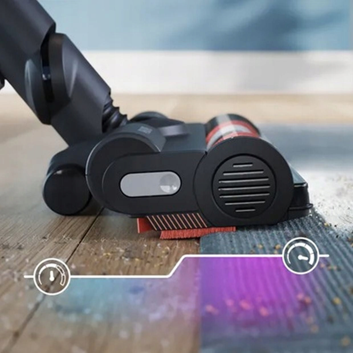 Cordless upright vacuum cleaner Philips Aqua Series 7000 XC7167/01 Dominant color black