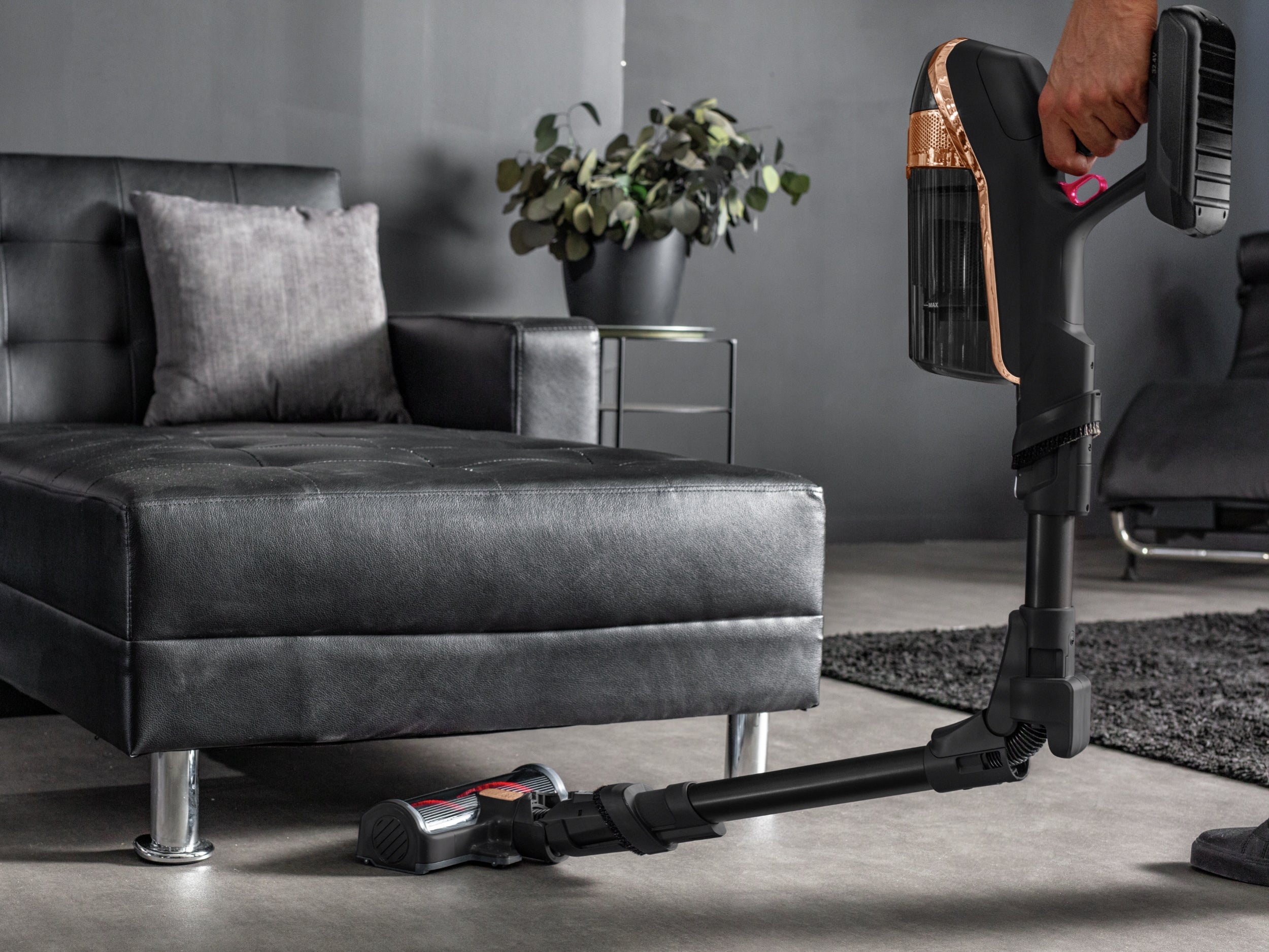 Cordless upright vacuum cleaner TEFAL Flex AQUA 15.60 TY99G3 3w1 2 batteries Packaging status original
