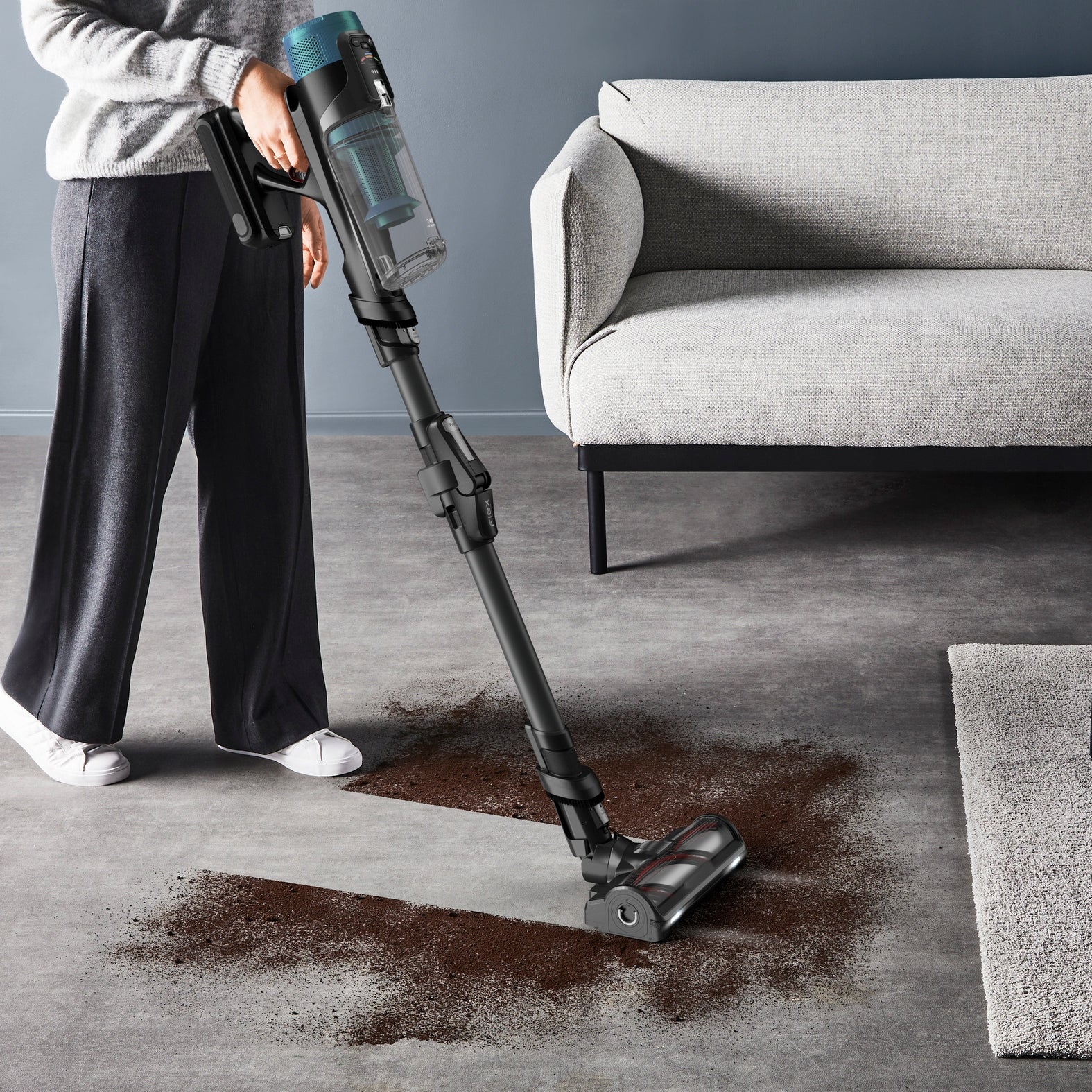 Cordless upright vacuum cleaner Tefal X-Force Flex 14.80 TY9BD1 mopping Packaging status original