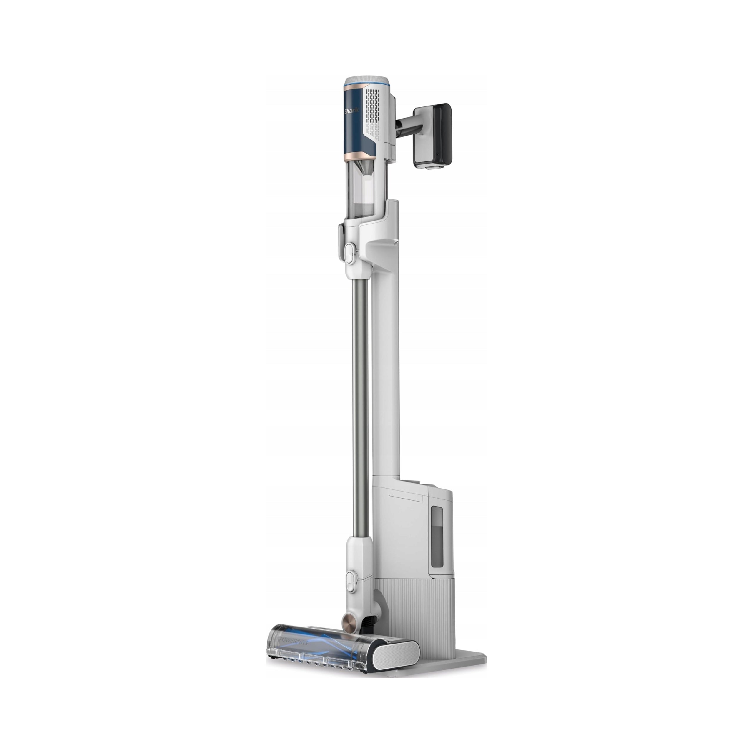 Cordless upright vacuum cleaner with Shark Clean docking station