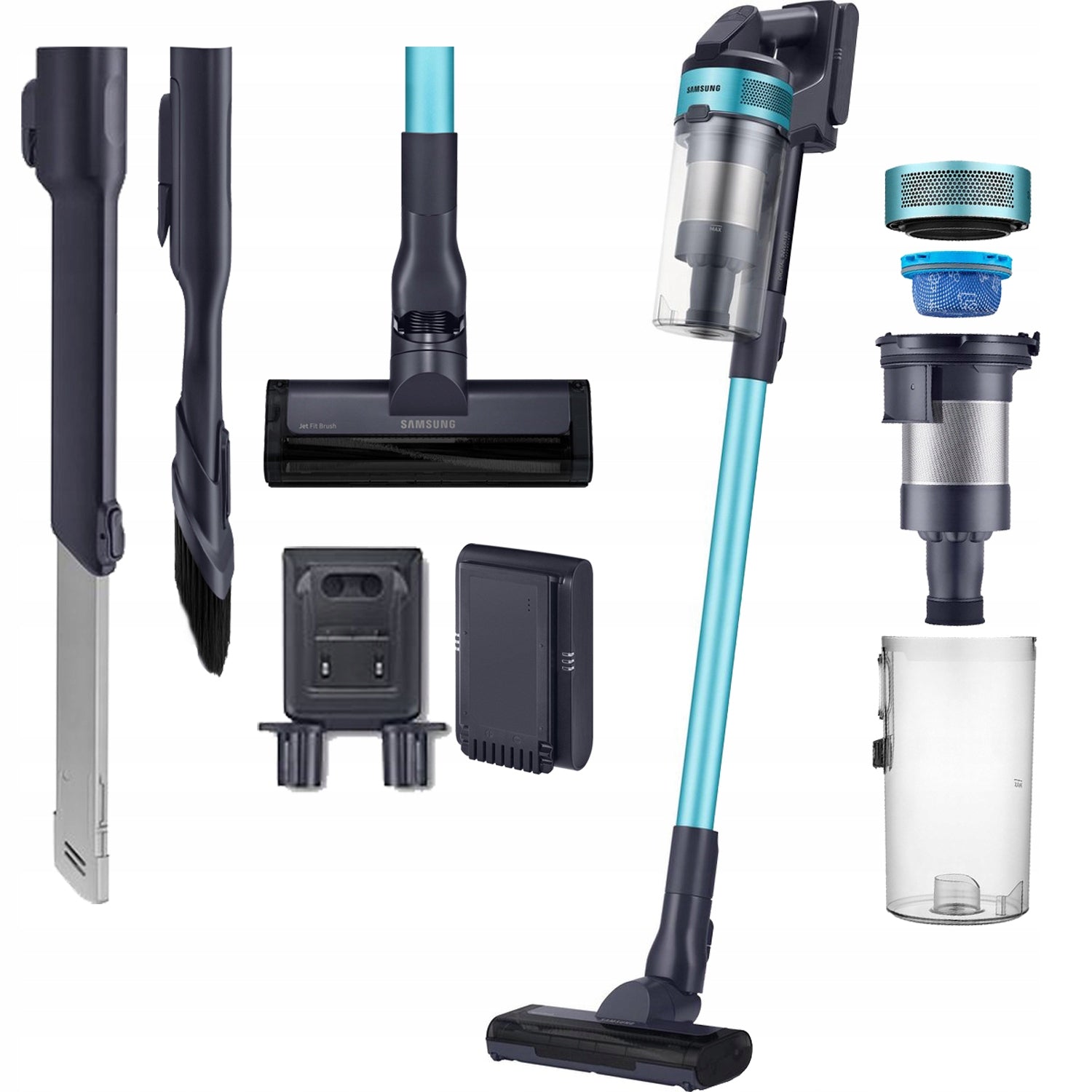 Cordless vacuum cleaner Samsung VS15A6031R1 Jet 60 Turbo Electrobrush