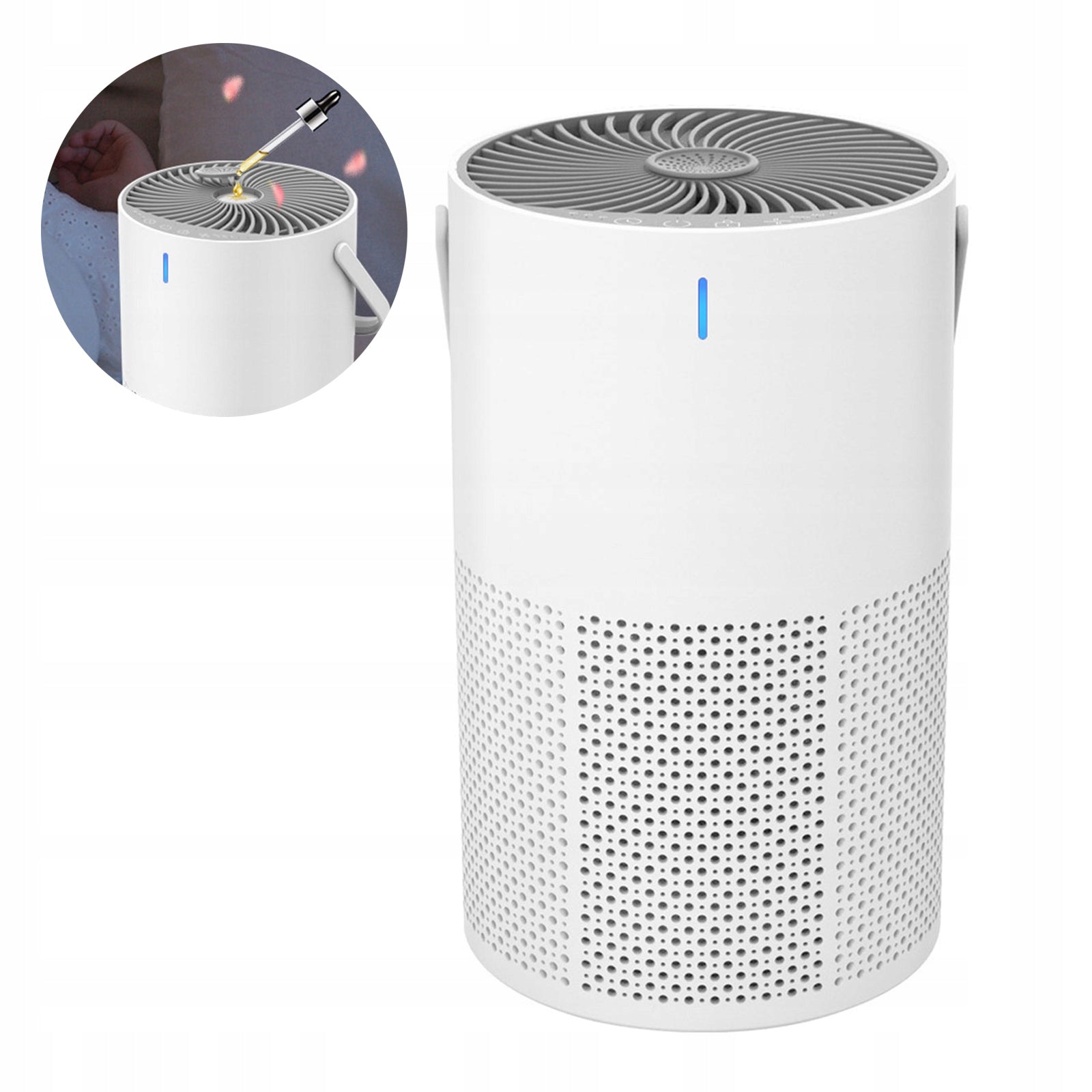 Core Mini air purifier with ionizer allergy sufferers hepa lamp 51-150 m3/h