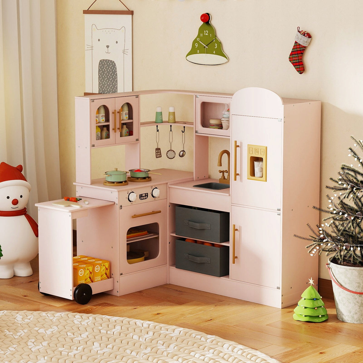 Corner children's kitchen with sound effects Children's kitchen Kid's age 3+ years