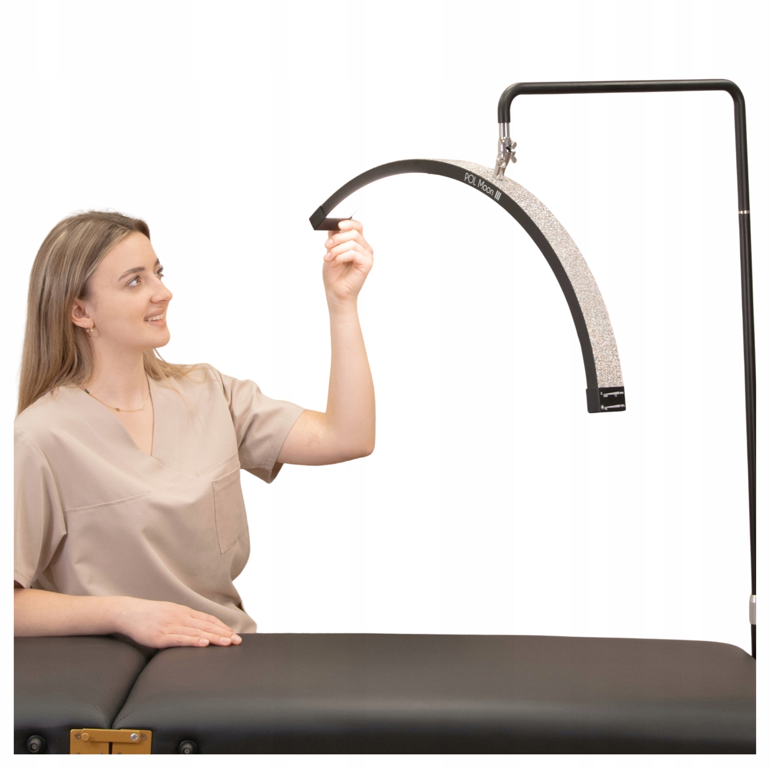 Cosmetic Lamp Adjustable Eyelash LED Shadowless Floor Standing Black