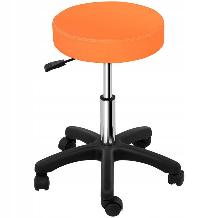 Cosmetic Stool Hairdressing Chair SPA Hoker Mobile Orange Upholstery color orange