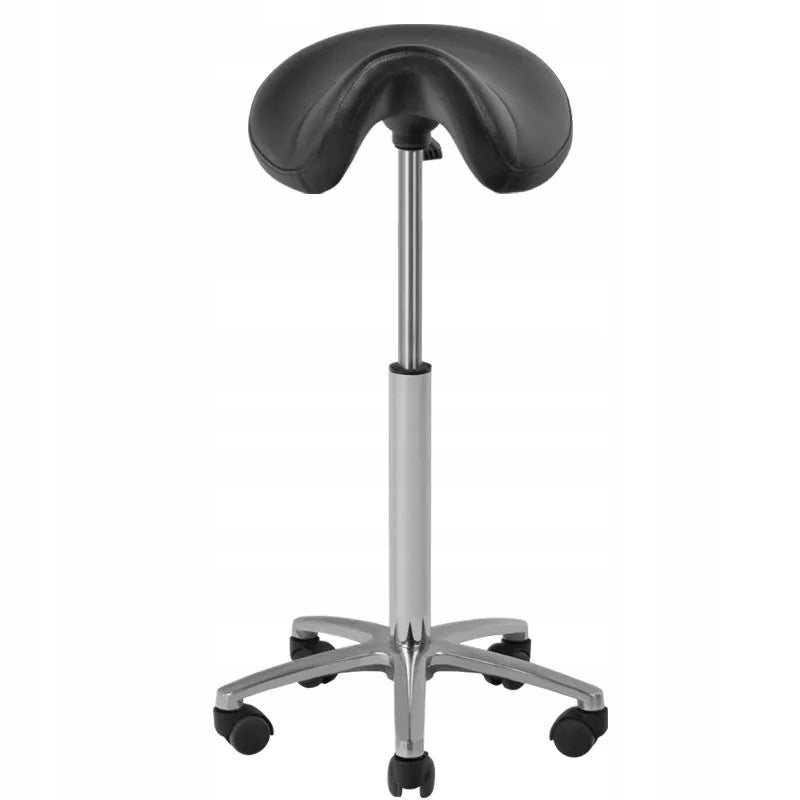 Cosmetic and hairdressing stool Gabbiano 001B high black Brand Activeshop