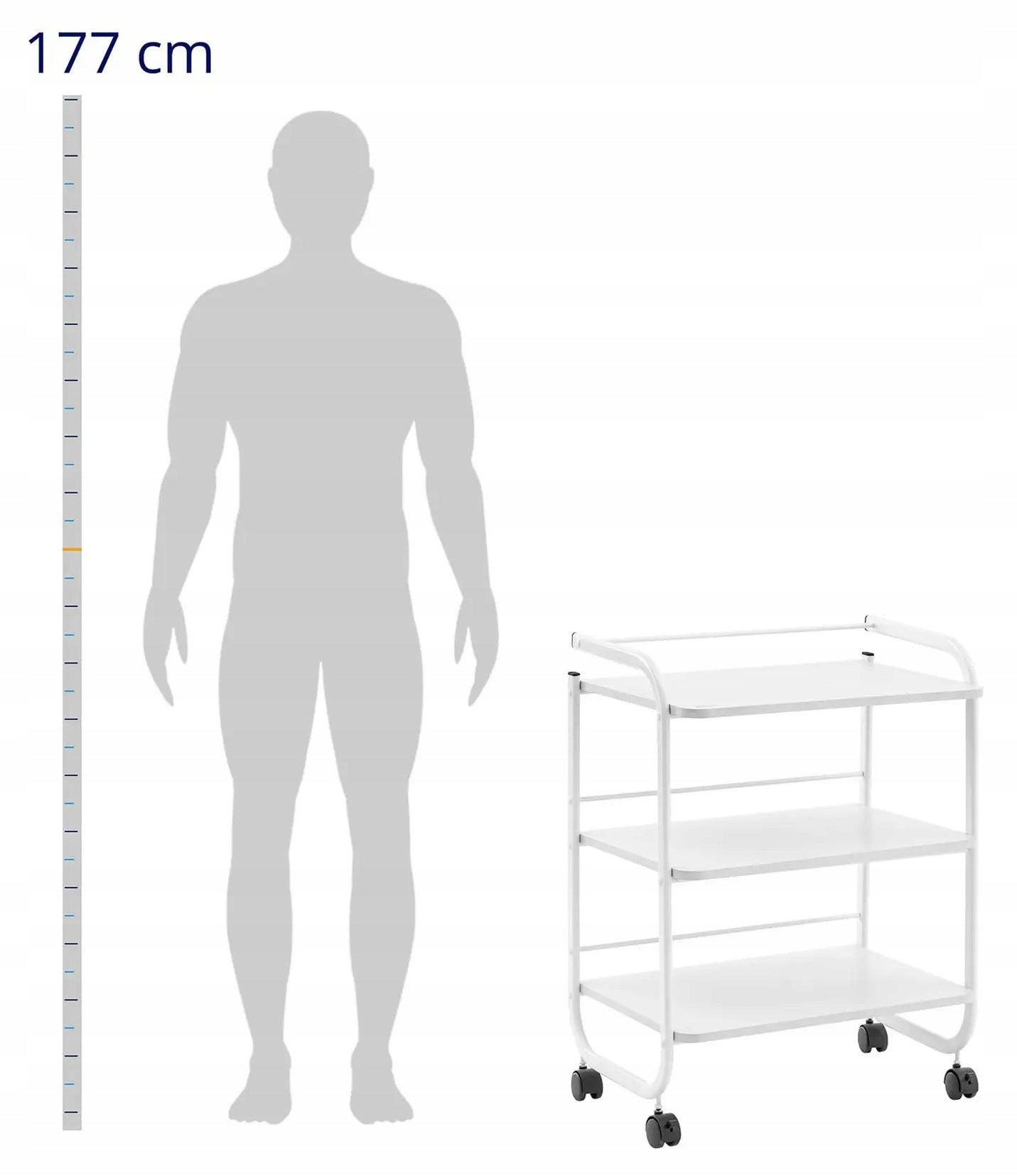 Cosmetic helper 3 shelves 60x43x83cm PHYSA PHYSA CT-11 10040700 Manufacturer code PHYSA CT-11