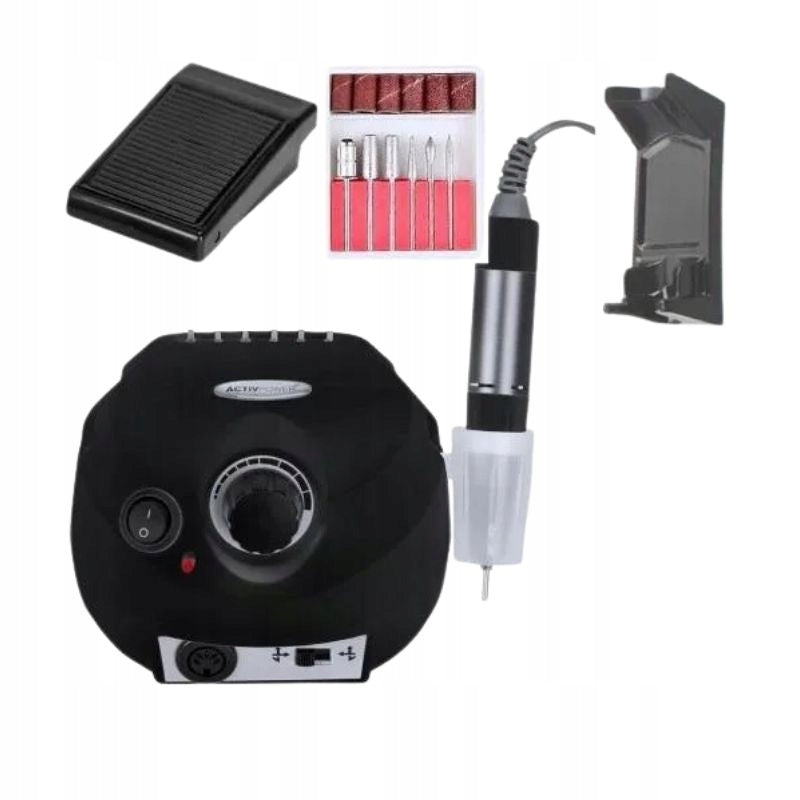 Cosmetic milling machine DM-202 for manicure and pedicure 65W - Black