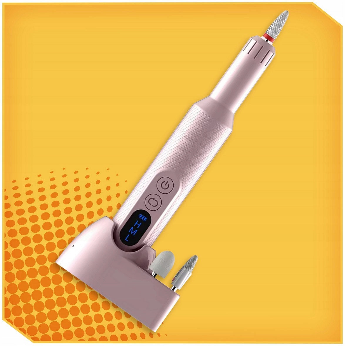 Cosmetic nail milling machine manicure pedicure WIRELESS + CUTTERS Brand Red-Ice