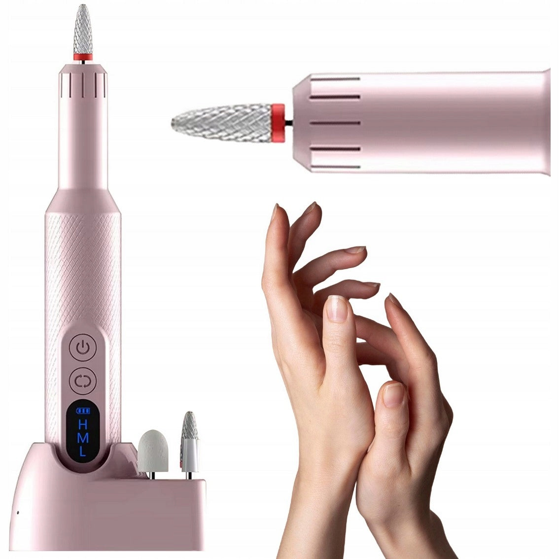Cosmetic nail milling machine manicure pedicure WIRELESS + CUTTERS Manufacturer code 5903818686846
