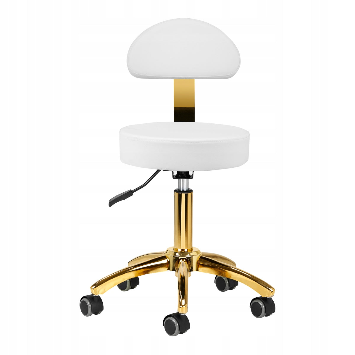 Cosmetic stool AM-304G gold white Model 148126