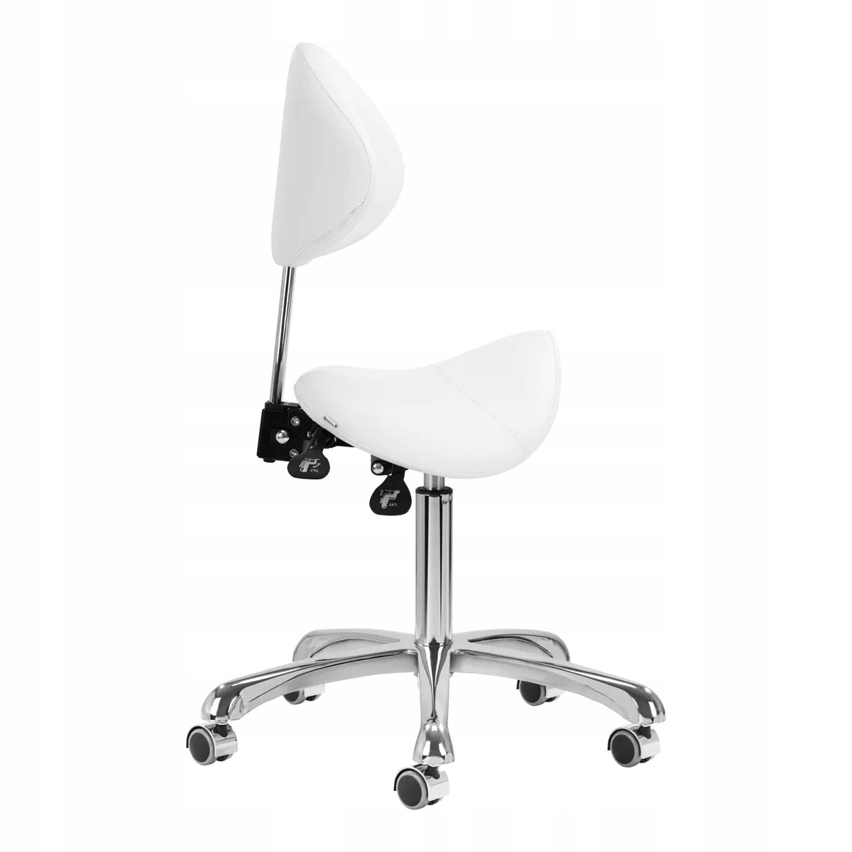 Cosmetic stool Giovanni hairdresser stool white Brand Giovanni