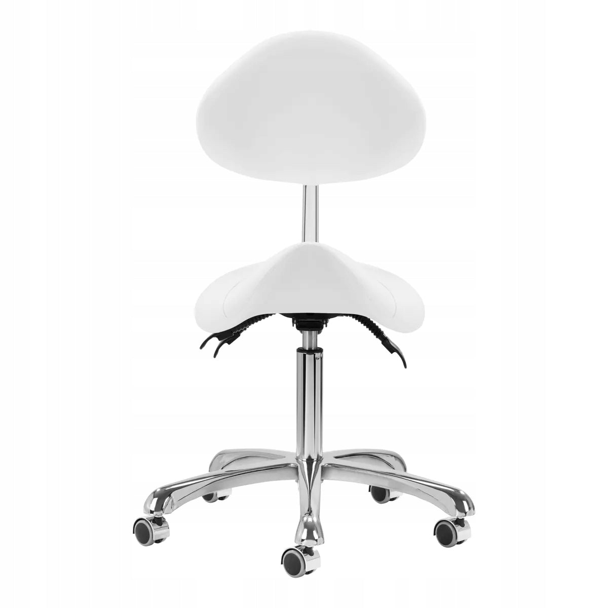 Cosmetic stool Giovanni hairdresser stool white Model 1004