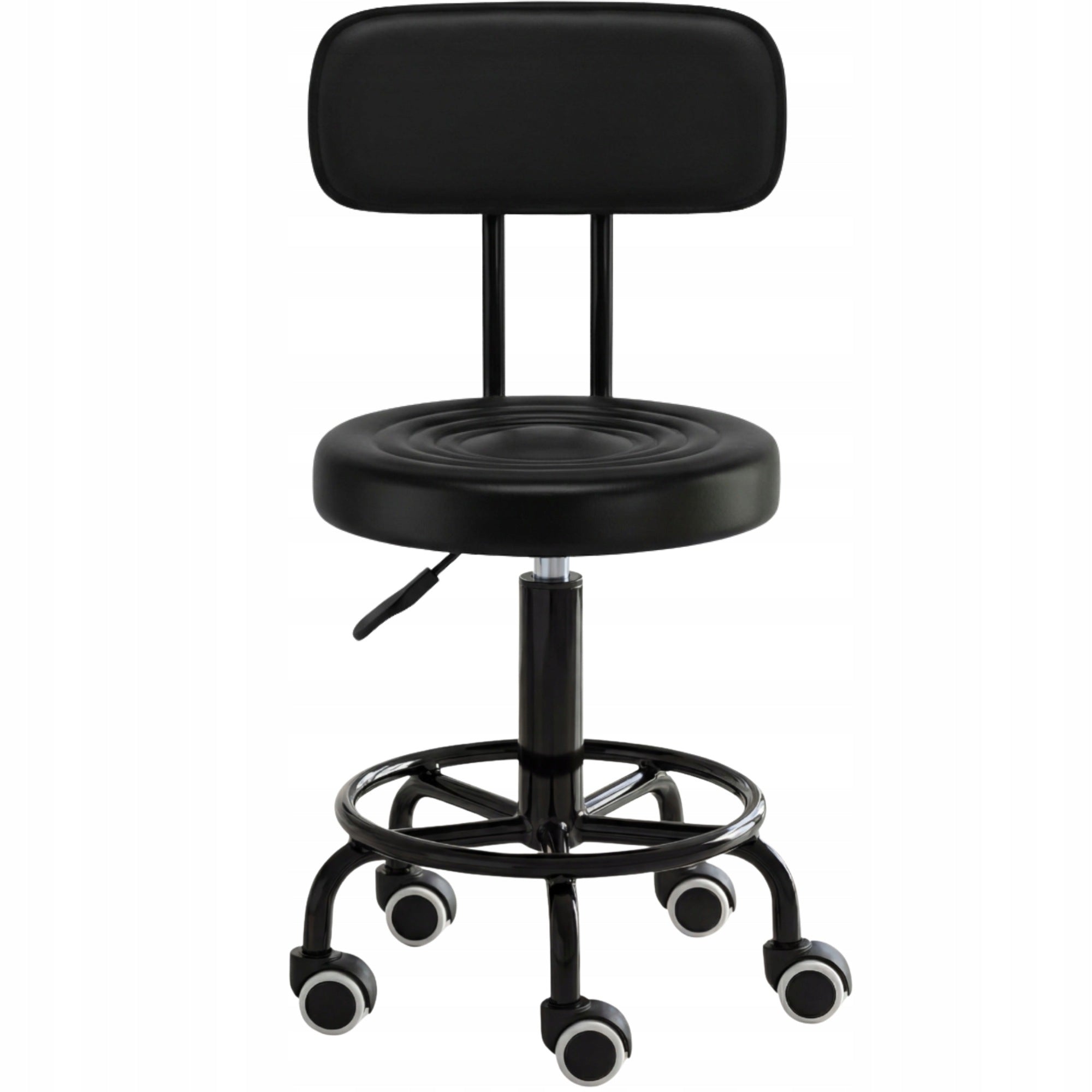 Cosmetic stool hairdresser chair bar stool saddle SPA mobile black Brand Calissimo