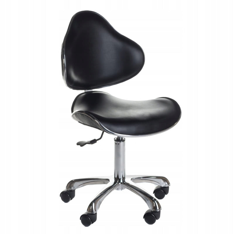 Cosmetic stool with backrest BD-9933 Black