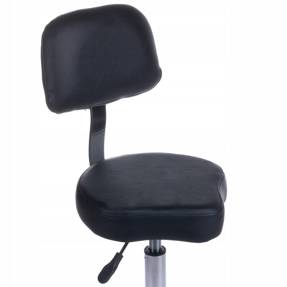 Cosmetic stool with backrest BH-7268 Black Upholstery color black