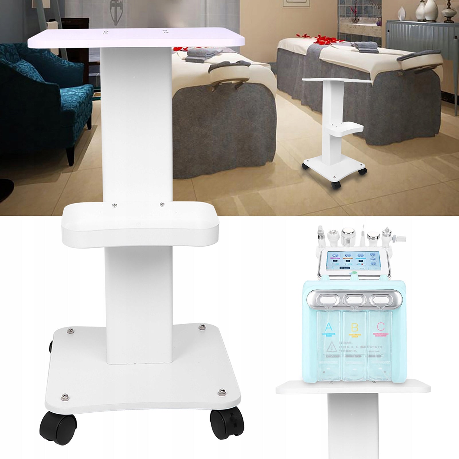 Cosmetic table, STEEL COLUMN FOR STABILITY Medical device no