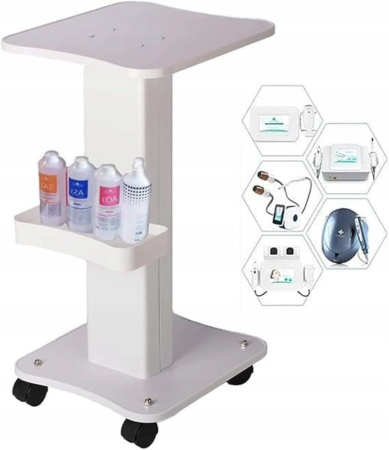 Cosmetic trolley on wheels made of aluminium up to 40kg