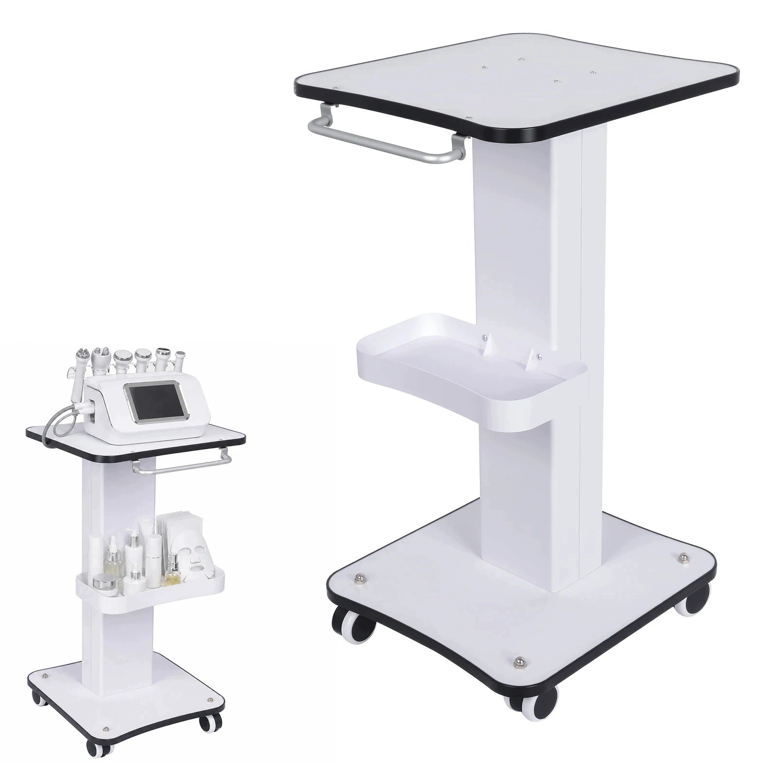 Cosmetic trolley on wheels
