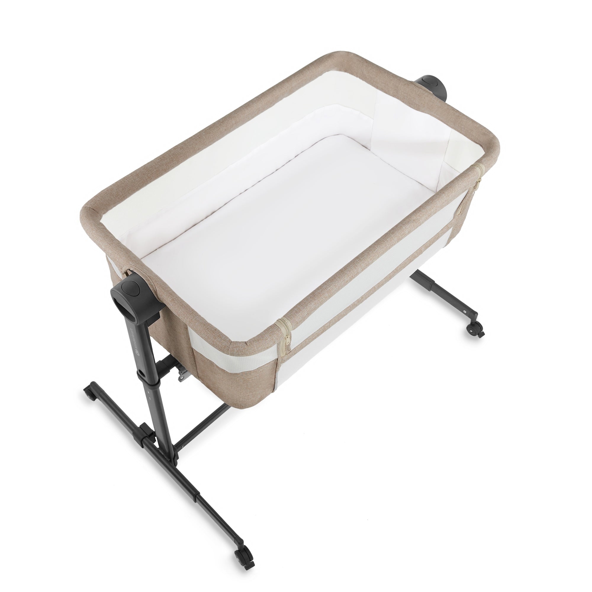 Cot Kinderkraft 2in1 Nestee Up 2 beige, tilt adjustment Brand Kinderkraft