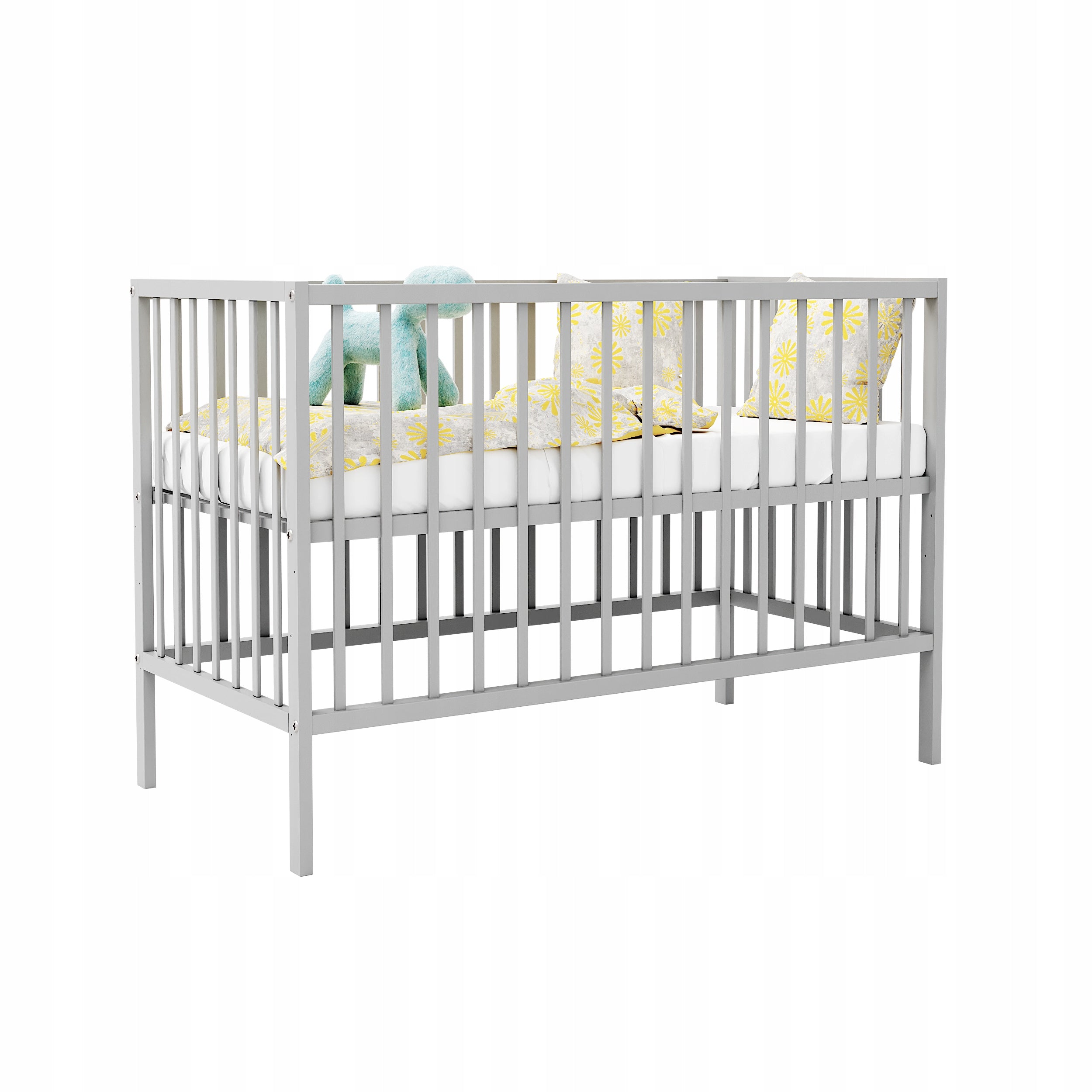 Cot MAGDA b/sz grey 120x60