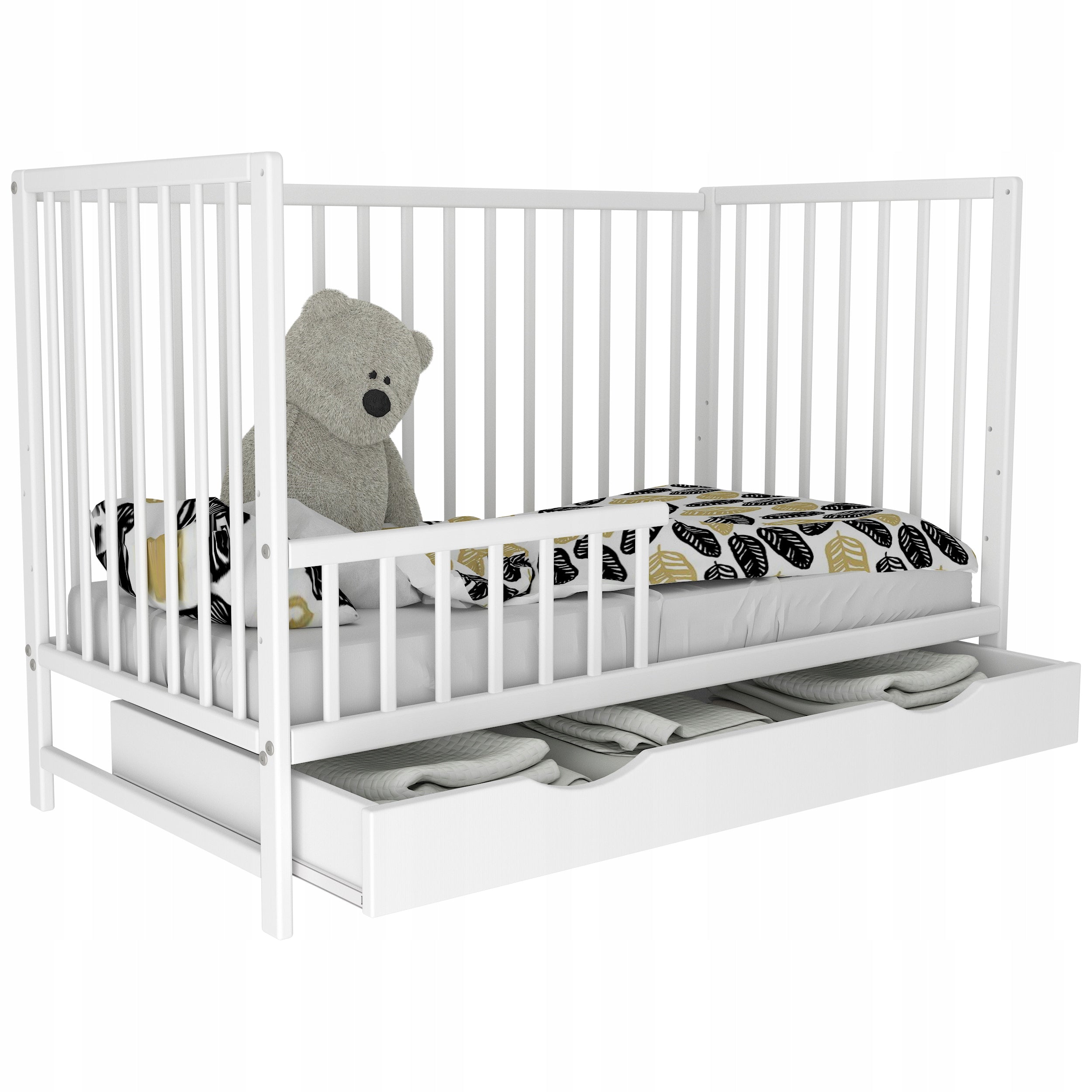 Cot drawer MAGDA WHITE 120x60 Brand Bobas